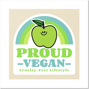 Proud Vegan Cruelty Free Lifestyle vegetarian Posters and Art